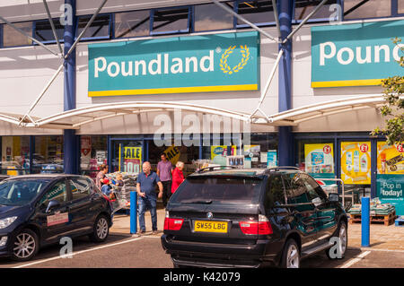 Die Poundland rabatt Shop Shop in der Nähe des Riverside in Norwich, Norfolk, England, Großbritannien, Großbritannien Stockfoto