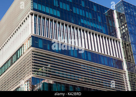 Dieses Gebäude 180 Thomas Street, Haymarket, Sydney wurde von den Architekten Bates Smart entwickelt. Sein ziemlich einzigartig wegen seiner nachhaltigen Funktionen wie ein Stockfoto