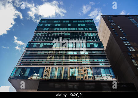 Dieses Gebäude 180 Thomas Street, Haymarket, Sydney wurde von den Architekten Bates Smart entwickelt. Sein ziemlich einzigartig wegen seiner nachhaltigen Funktionen wie ein Stockfoto