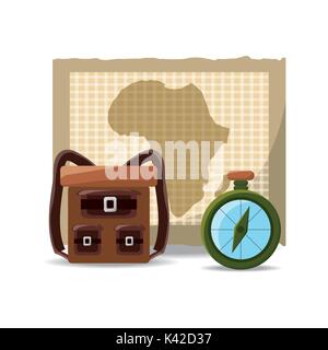 African Safari Design Stock Vektor