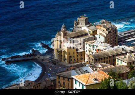 Italien. Ligurien. Golf Paradiso. Camogli Stockfoto