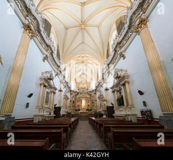 Cholula, FEB 18: Innenansicht der Capilla Real o de Naturales, Convento de San Gabriel am 18.Februar 2017 Cholula, Mexiko Stockfoto