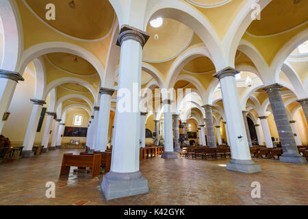 Cholula, FEB 18: Innenansicht der Capilla Real o de Naturales, Convento de San Gabriel am 18.Februar 2017 Cholula, Mexiko Stockfoto