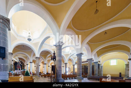 Cholula, FEB 18: Innenansicht der Capilla Real o de Naturales, Convento de San Gabriel am 18.Februar 2017 Cholula, Mexiko Stockfoto