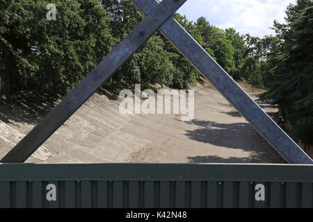 Mitglieder Banking Mitglieder Brücke, Brooklands Museum, Weybridge, Surrey, England, Großbritannien, USA, UK, Europa Stockfoto