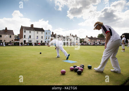 Die nationalen Schalen Endrunden, Victoria Park, Leamington Spa, England Stockfoto