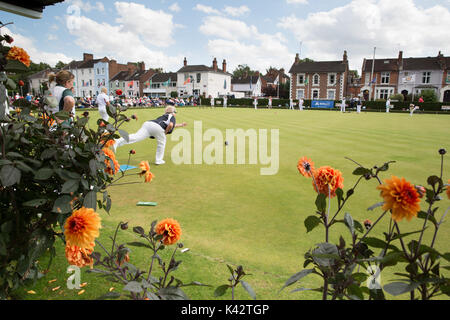 Die nationalen Schalen Endrunden, Victoria Park, Leamington Spa, England Stockfoto