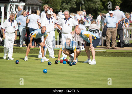 Die nationalen Schalen Endrunden, Victoria Park, Leamington Spa, England Stockfoto