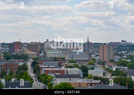 Ein Blick von der Portland Observatory in Portland, Maine Stockfoto