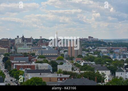 Ein Blick von der Portland Observatory in Portland, Maine Stockfoto