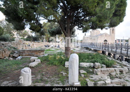 Basilika der Chrysopolitissa (Agia Kyriaki), Paphos, Zypern Stockfoto