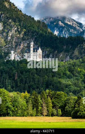 Schloss Neuschwanstein oder Schloss Neuschwanstein, Schwangau, Bayern, Deutschland Stockfoto