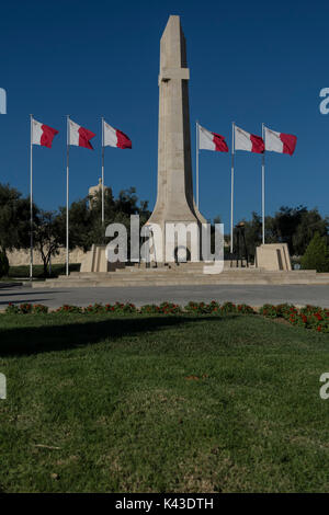 Kriegerdenkmal, Floriana, Malta Stockfoto