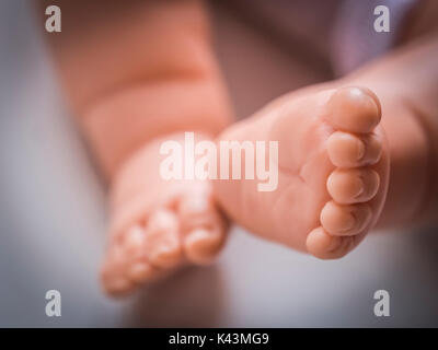 Detail handgelenk Füße, selektive Verwischen Stockfoto