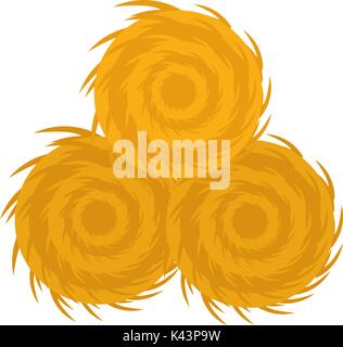 Haystack Symbol Flat Style. Auf weissem Hintergrund. Vector Illustration Stock Vektor