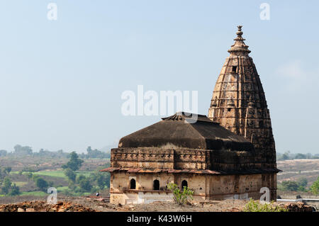 Antike Tempel in Orchha, Madhya Pradesh, Indien. Stockfoto