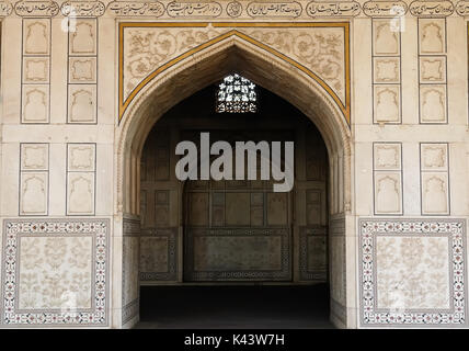 Rotes Fort in Agra, Amar Singh Gate, Indien, Uttar Pradesh Stockfoto