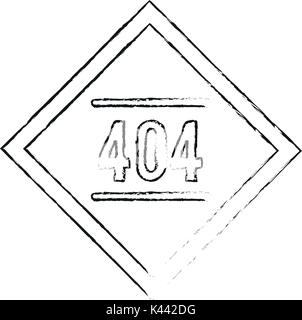 Fehler 404 Nicht gefunden Stock Vektor