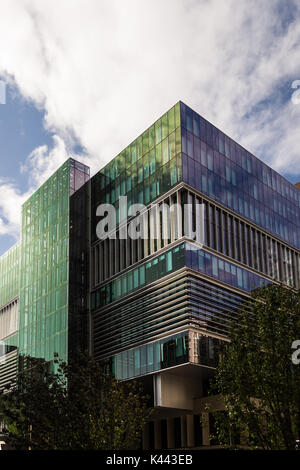 Dieses Gebäude 180 Thomas Street, Haymarket, Sydney wurde von den Architekten Bates Smart entwickelt. Sein ziemlich einzigartig wegen seiner nachhaltigen Funktionen wie ein Stockfoto