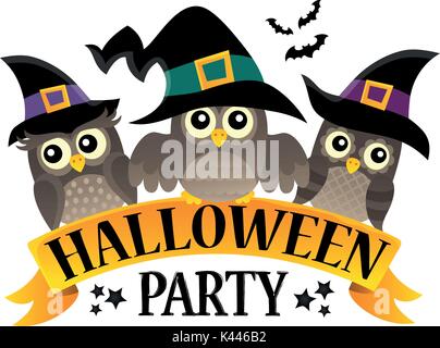 Halloween Party melden Thema Bild 8-eps 10 Vector Illustration. Stock Vektor