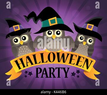 Halloween Party melden Thema Bild 9-eps 10 Vector Illustration. Stock Vektor