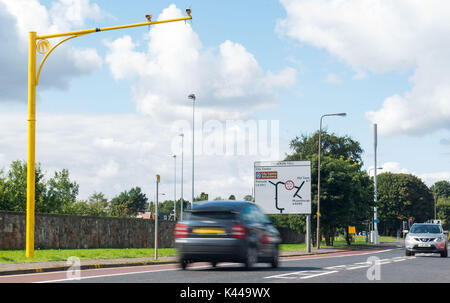 Bild: Durchschnittlicher Speedcamer, Old Dalkeith Road Stockfoto