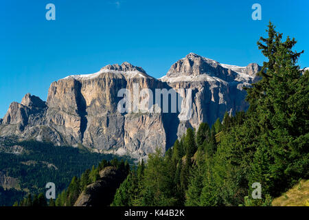 Italien, Val di Fassa, Dolomiten, Europa, Gebirge, Alpen, Trentino. Sella Gruppe Stockfoto