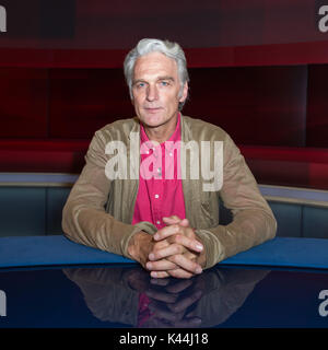 Berlin, Deutschland. 4. September 2017. Hart, aber fair. Walter Sittler - deutsche Schauspieler, GER, Berlin, 04.09.2017, Moderation: Frank Plasberg, Foto: Uwe Koch/fotobasis.de Quelle: Uwe Koch/Alamy leben Nachrichten Stockfoto