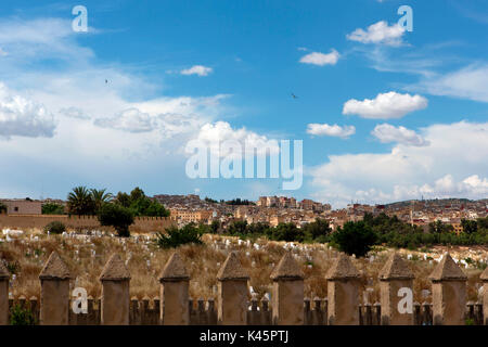 Nordafrika, Marokko, Fes, Friedhof von Fes. Stockfoto