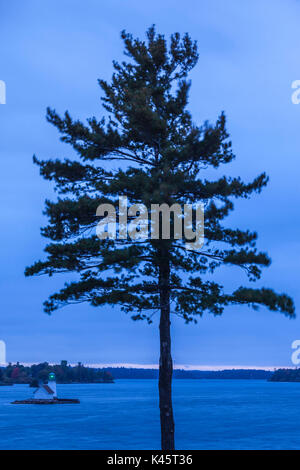 USA, New York, Thousand Islands Region, Alexandria Bay, Leuchtturm Stockfoto