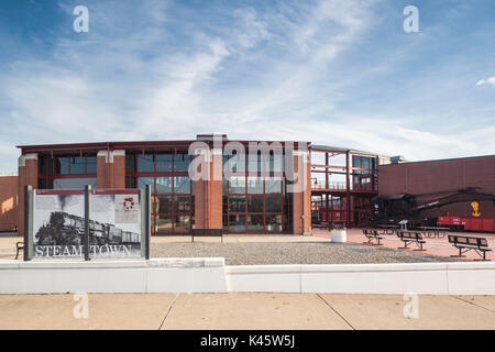 USA, Pennsylvania, Scranton, Steamtown National Historic Site, Museum außen Stockfoto