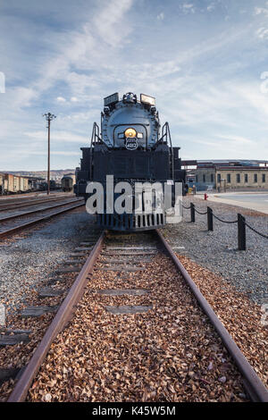 USA, Pennsylvania, Scranton, Steamtown National Historic Site, Dampf-Ära Lokomotive Stockfoto