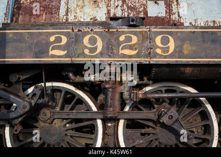 USA, Pennsylvania, Scranton, Steamtown National Historic Site, Dampf-Ära Lokomotive Stockfoto