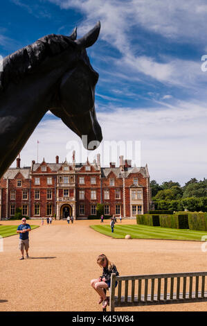 Sandringham House in Sandringham Estate in Norfolk, England, Großbritannien, Großbritannien Stockfoto