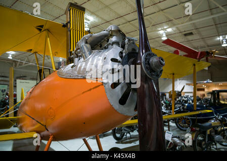 USA, New York, Finger Lakes Region, Hammondsport, Glenn H, Curtiss Museum, zu frühen US-Pionier der Luftfahrt und Resident Glenn Curtiss, Curtiss Oriole, 1919 gewidmet Stockfoto