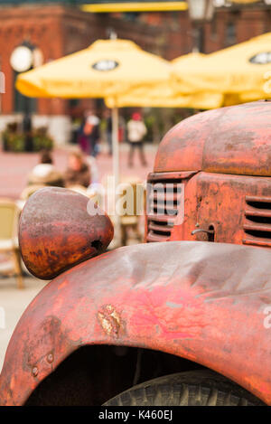 Kanada, Ontario, Toronto, Distillery District, alte Brennerei Lkw Stockfoto