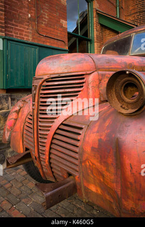 Kanada, Ontario, Toronto, Distillery District, alte Brennerei Lkw Stockfoto