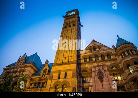 Kanada, Ontario, Toronto, Altes Rathaus, Dämmerung Stockfoto