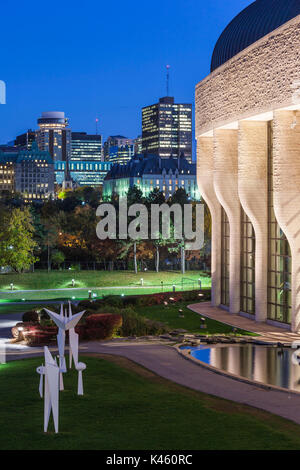 Kanada, Quebec, Hull-Gatineau, kanadischen Museum der Zivilisation, Außen, Abend Stockfoto