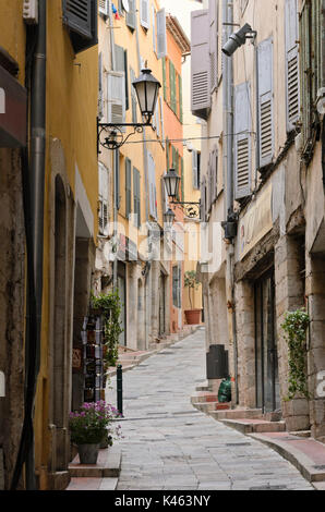 Alte Bürgerhäuser, Grasse, Frankreich Stockfoto