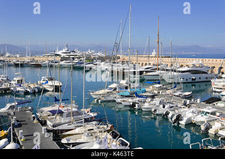 Marina, Antibes, Frankreich Stockfoto