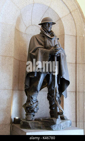 Die Sentry durch C S Jagger an Watt Lagerhaus in Manchester. Stockfoto