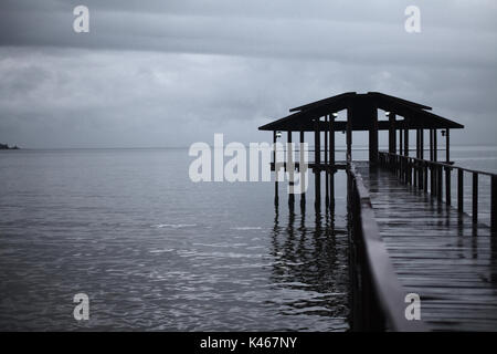 Jetty Sepitang Sabah Stockfoto