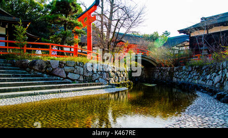 Landschaft in Yasaka Schrein In Kyoto, Japan Stockfoto