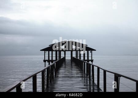 Jetty Sepitang Sabah Stockfoto