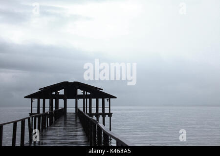 Jetty Sepitang Sabah Stockfoto