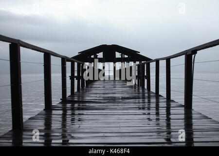 Jetty Sepitang Sabah Stockfoto