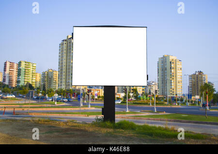 Außenwerbung für Reklametafeln Stockfoto