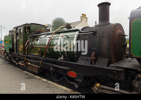 Ex-South African Railways NGG 16 Klasse Schmalspur Beyer Peacock Dampflok Reihe NG 143 Betrieben auf der Welsh Highland Railway Stockfoto