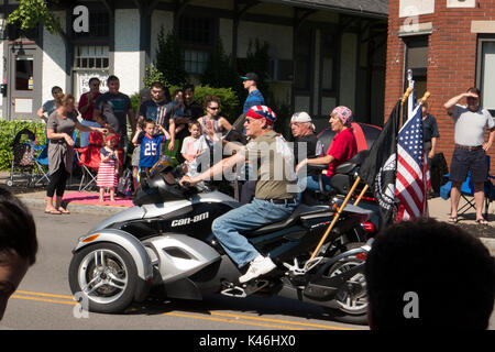 Independence Day Feier in Fairport NY USA. Stockfoto